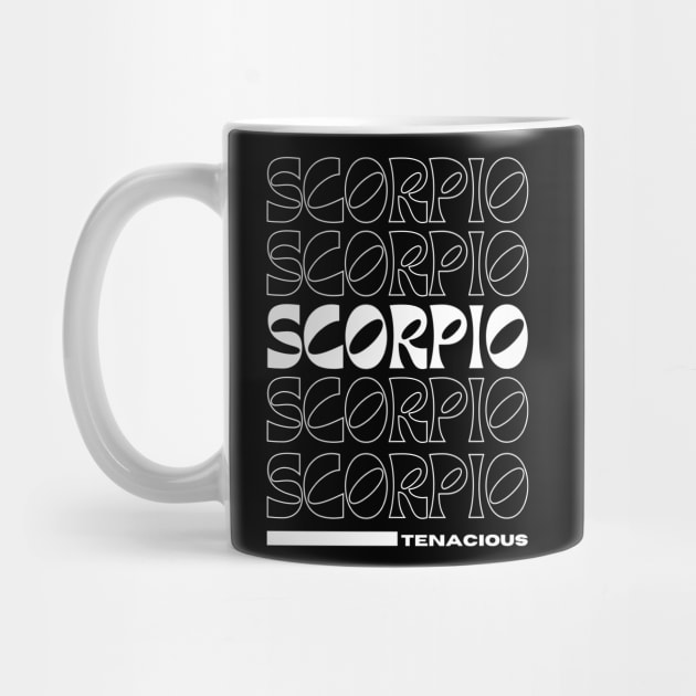 scorpio Zodiac retro design by Juliet & Gin